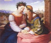 Friedrich overbeck Italia and Germania Spain oil painting reproduction